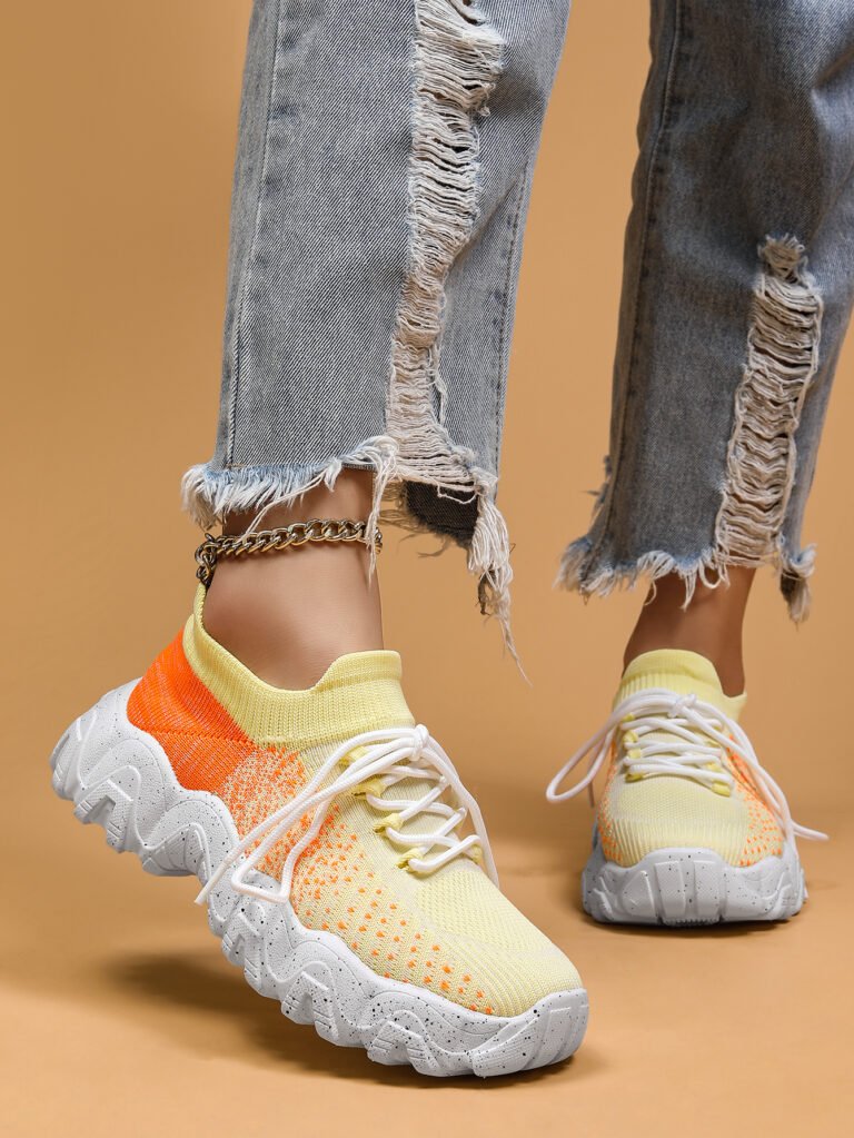 Shunnian model 5011 yellow and white sneaker colorway, size 36-44