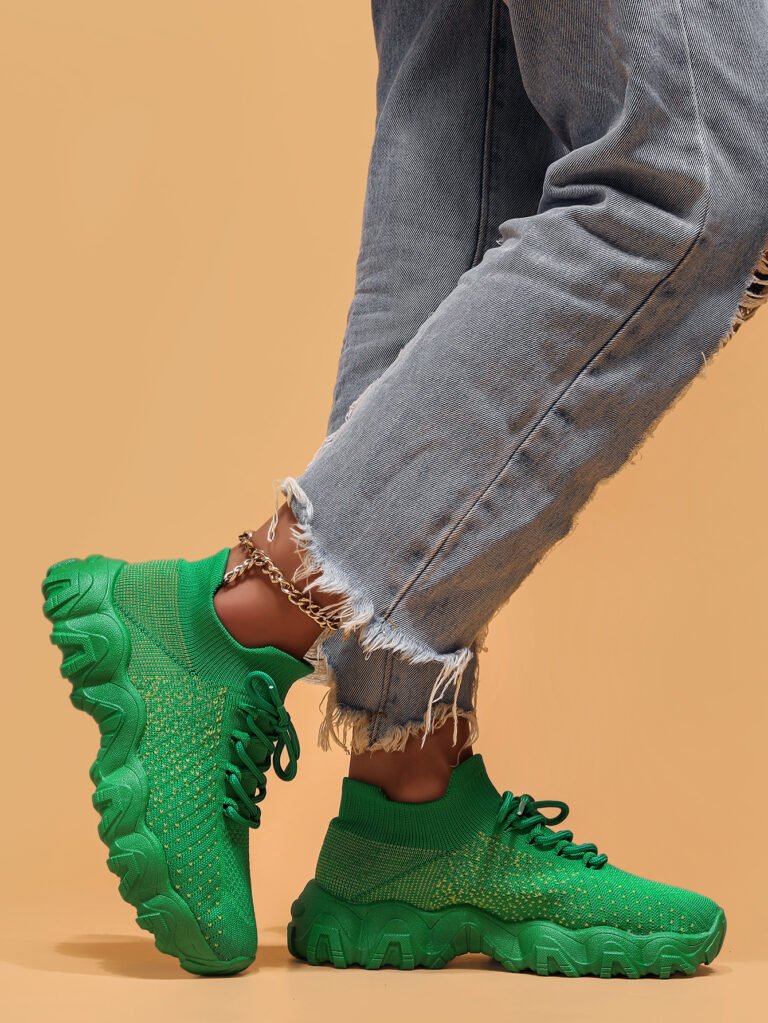 Shunnian model 5011 green sneaker colorway, size 36-44