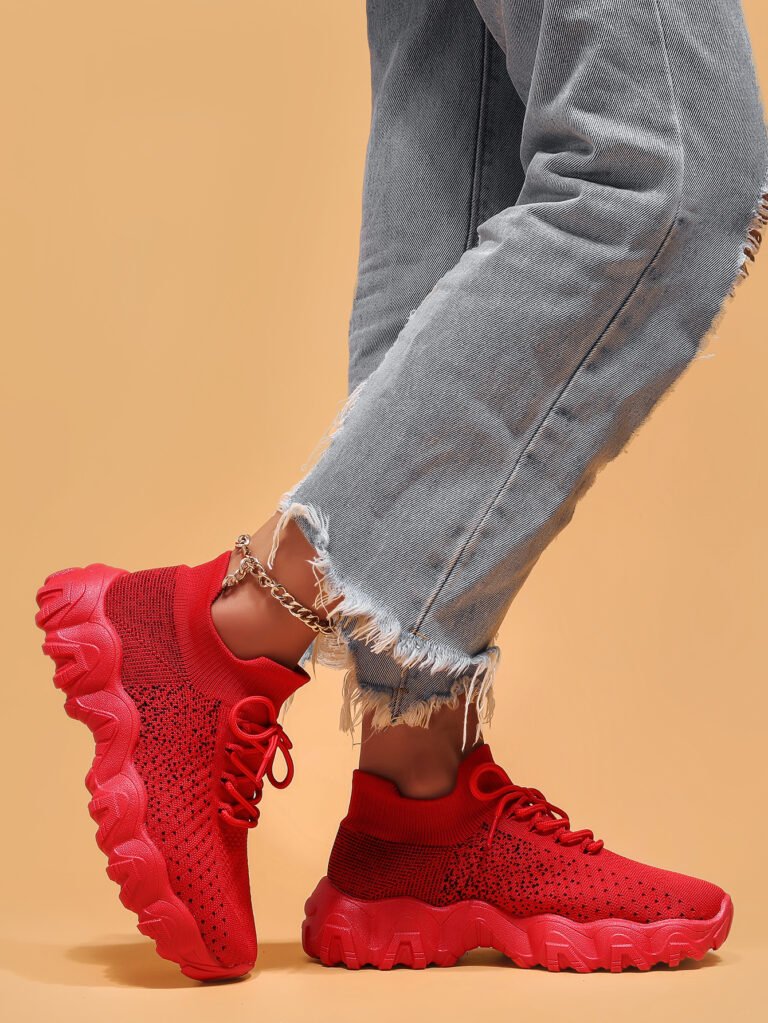 Shunnian model 5011 dark red sneaker colorway, size 36-44