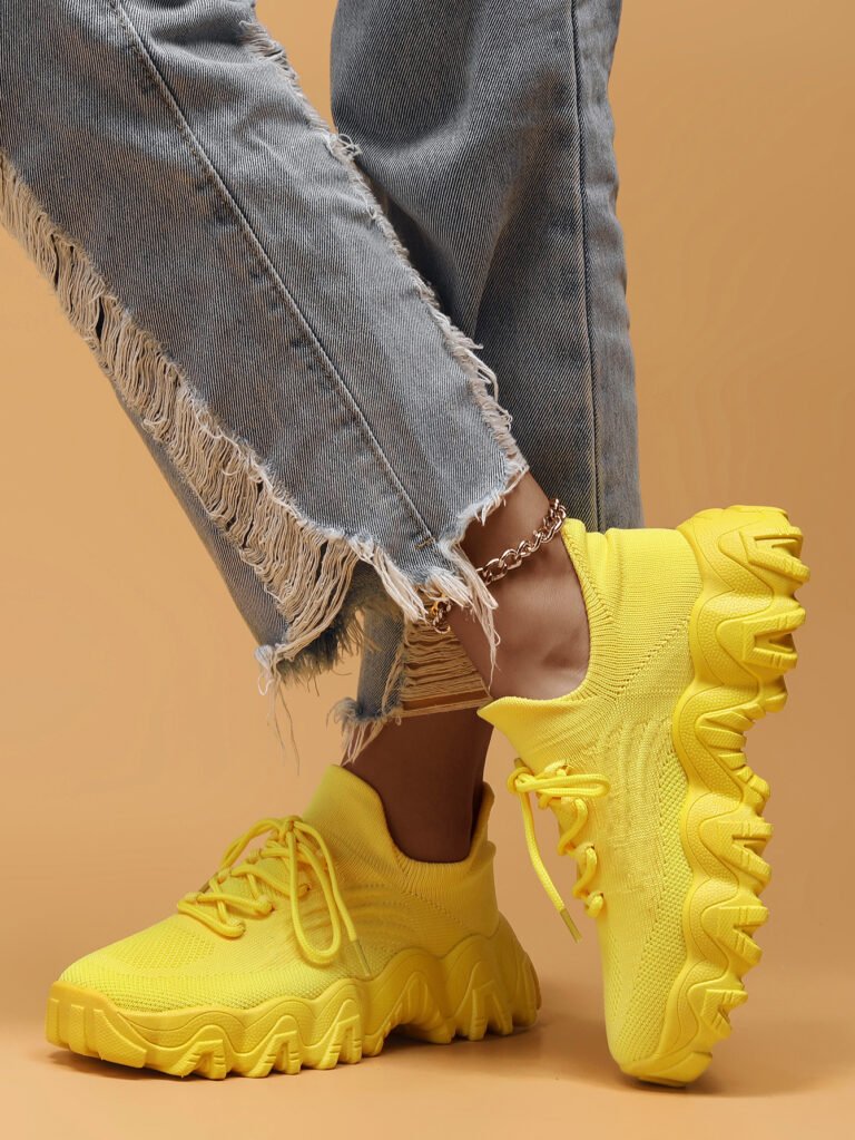 Shunnian model 5701 yellow sneaker colorway, size 36-44