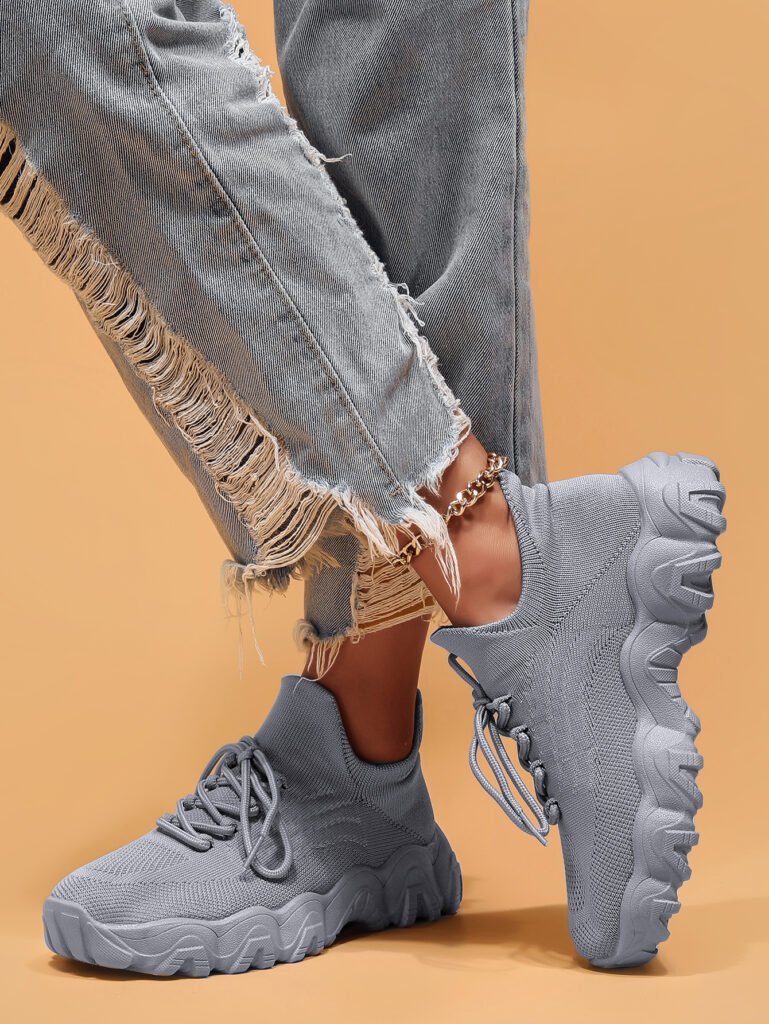 Shunnian model 5701 grey sneaker colorway, size 36-44