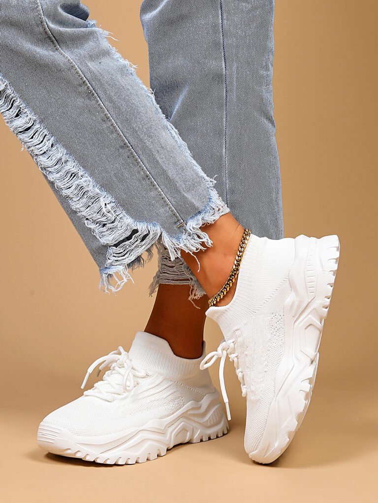 Shunnian model 6008 white sneaker colorway, size 36-44