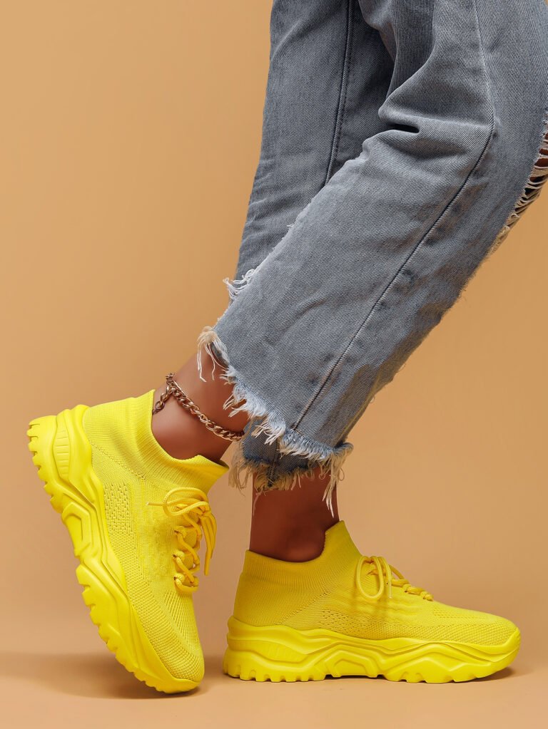 Shunnian model 6008 yellow sneaker colorway, size 36-44