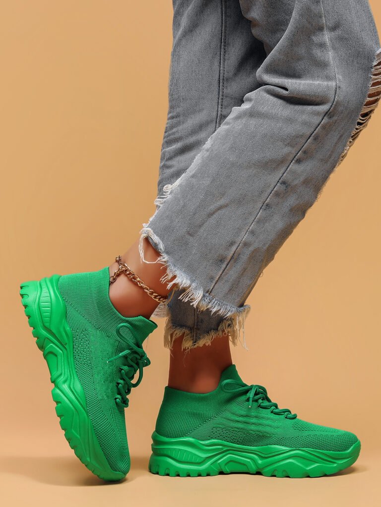 Shunnian model 6008 green sneaker colorway, size 36-44